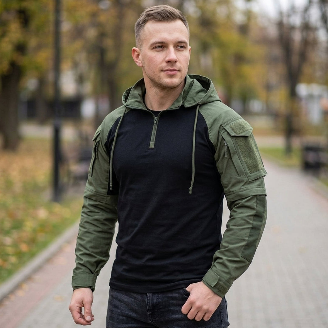 Kristian™ – Taktisk hettegenser med kvart glidelås