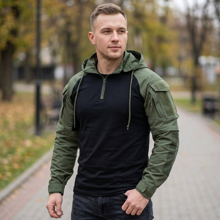 Kristian™ – Taktisk hettegenser med kvart glidelås