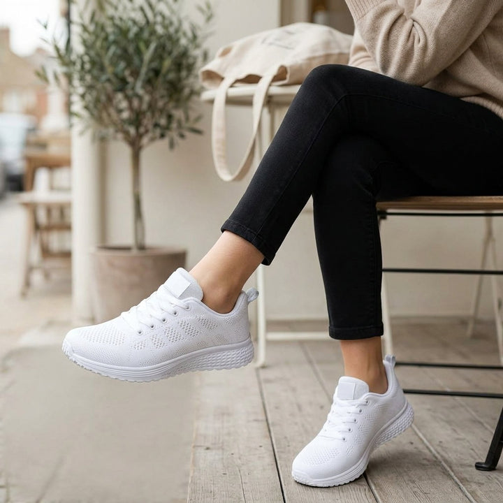 Pernille™ – Pustende ortopediske komfort-sneakers