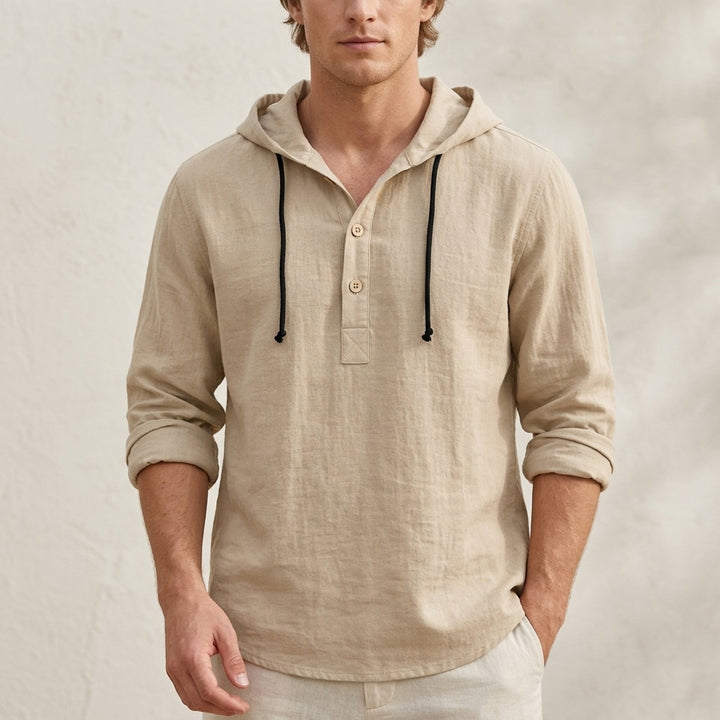 Jesper™ – Avslappet Hette-Henley Skjorte