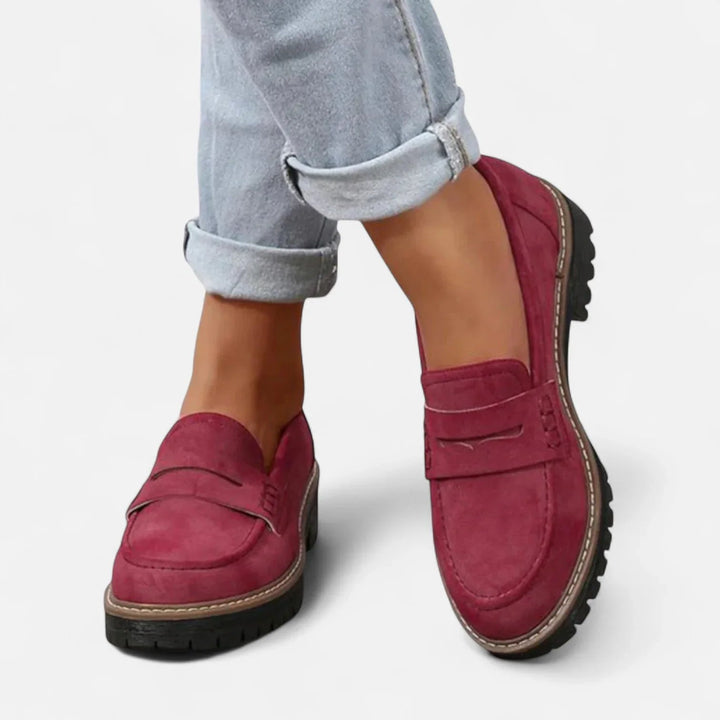 Emilia™ – Polstrede Chunky Platå Penny Loafers