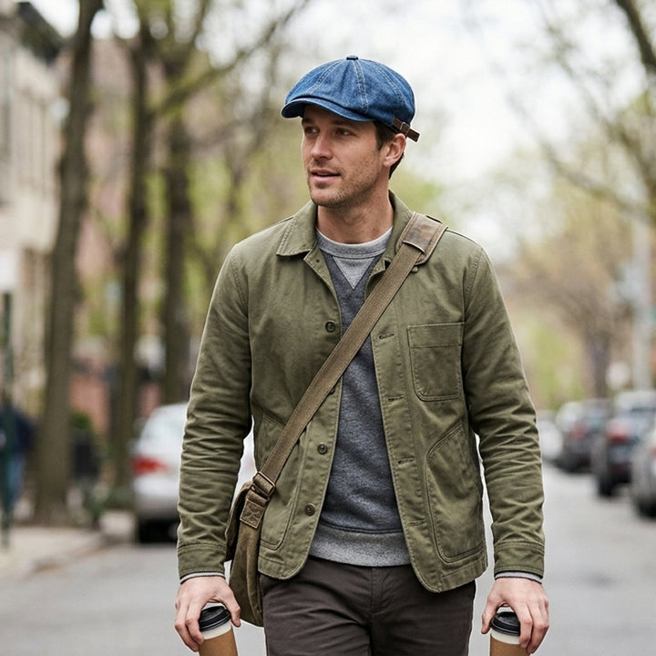 Linn™ – Pustende Justerbar Newsboy Caps