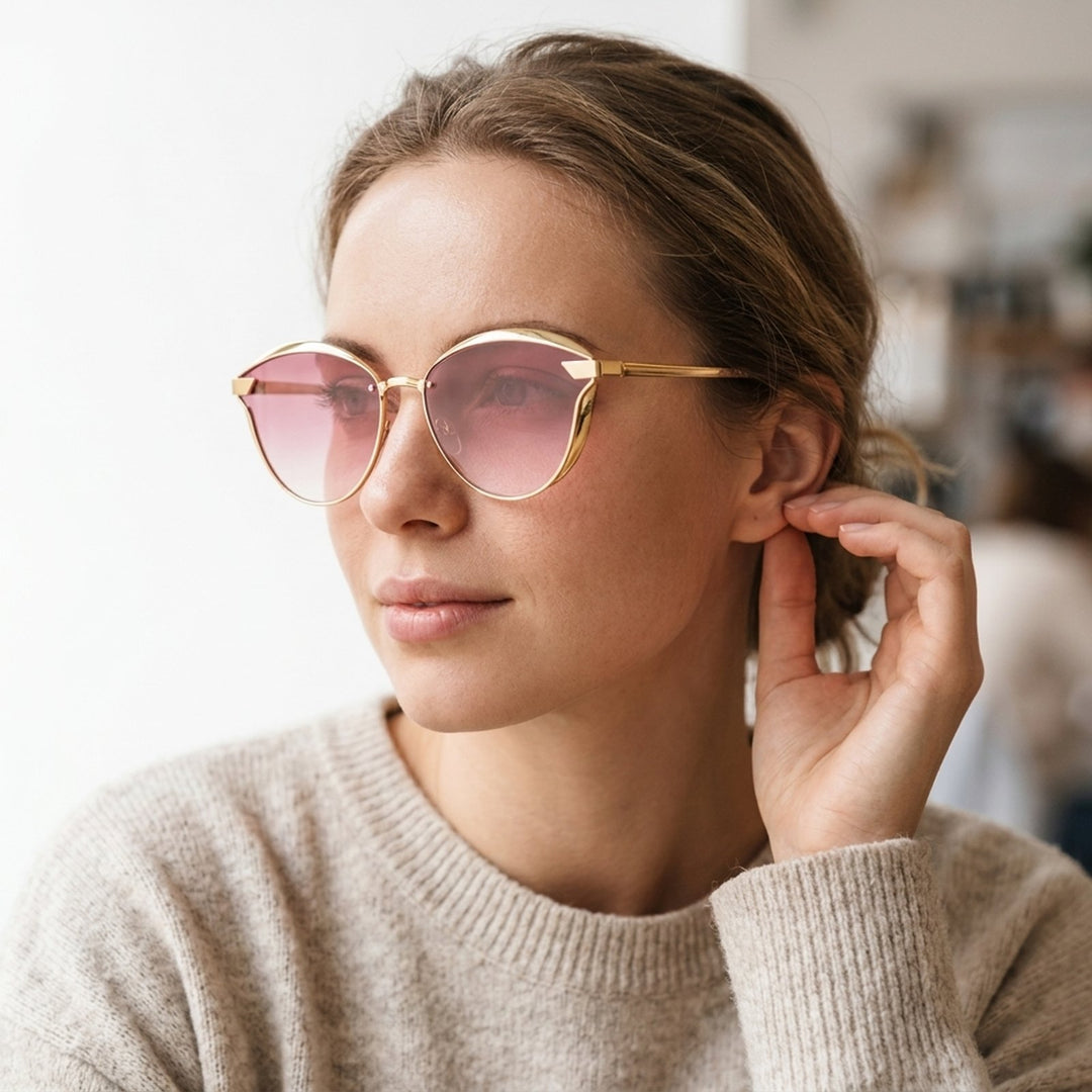 Runa™ – Polaroid Cat-Eye Solbriller med Etui