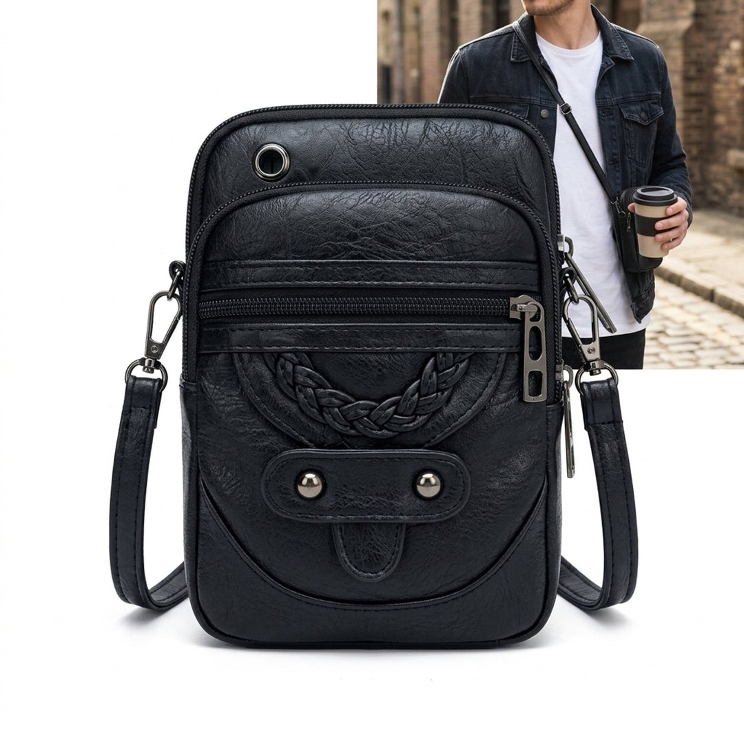 Diana™ – Multi Zip Flettet Detalj Crossbody Veske