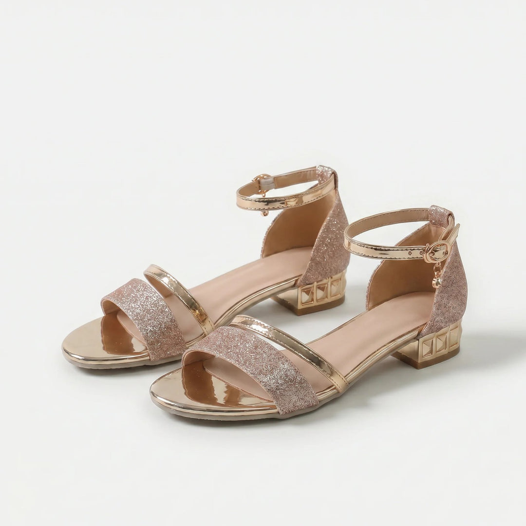 Janne™ – | Elegante ankelrem blokkhæl sandaler