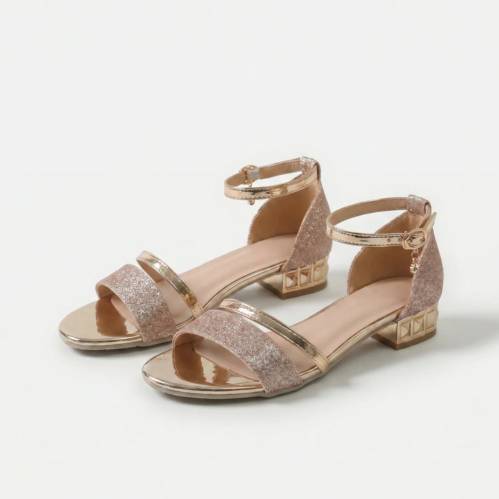 Janne™ – | Elegante ankelrem blokkhæl sandaler