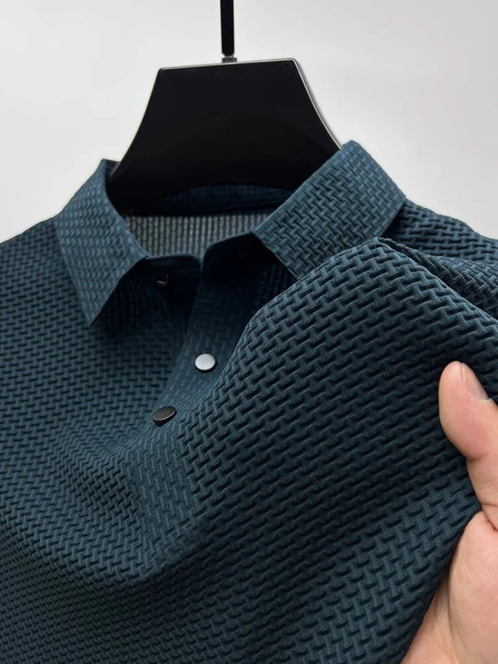 Trond™ – Teksturet Vaffelvev Knappfront Polo