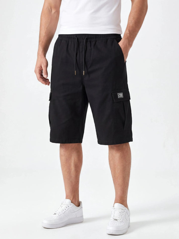 Delilah™ – Drawstring Cargo Pocket Knee Length Shorts