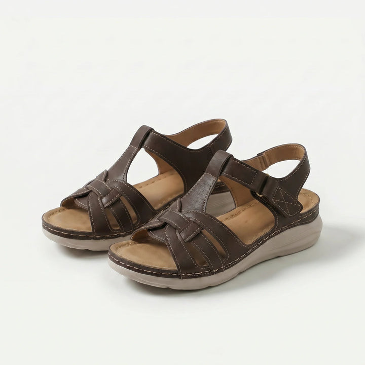 Wenche™ – | Ortopediske Polstrede Kilesandaler