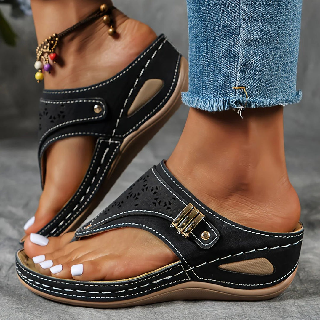 Saga™ – | Ortopediske Vinkel Komfort Sandaler