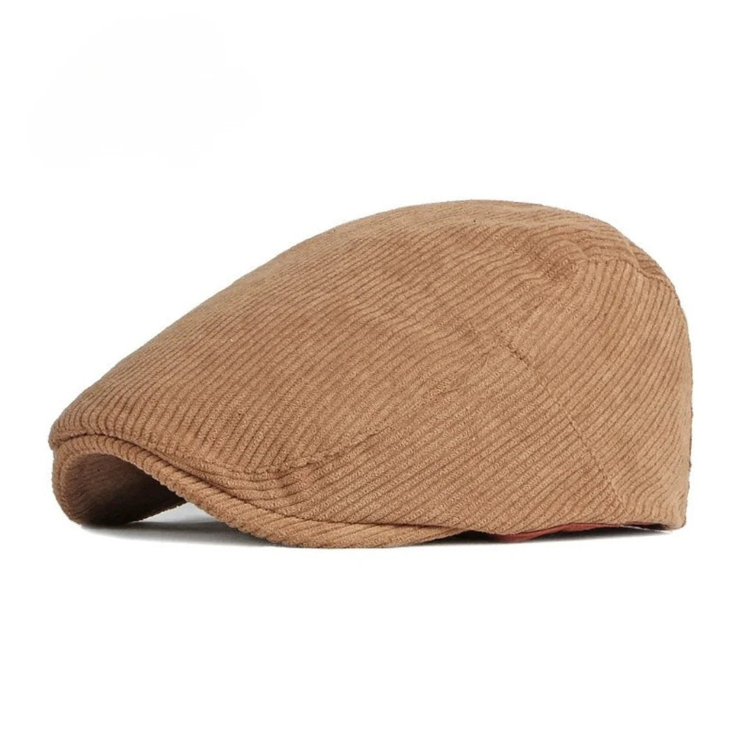 Leon™ – Ribbete Strukturet Lavprofil Flat Cap