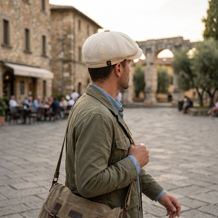 Maiken™ – Pustende Newsboy Caps med justerbar stropp