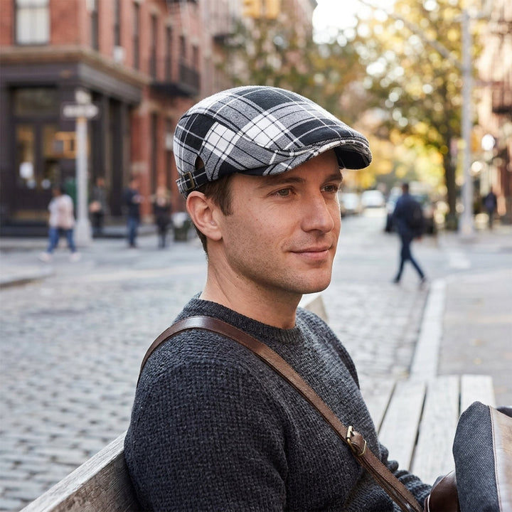 Magnus™ – Justerbar Rutete Flat Cap