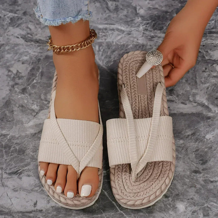 Carina™ – Krossrem Espadrille Plattform Sandaler