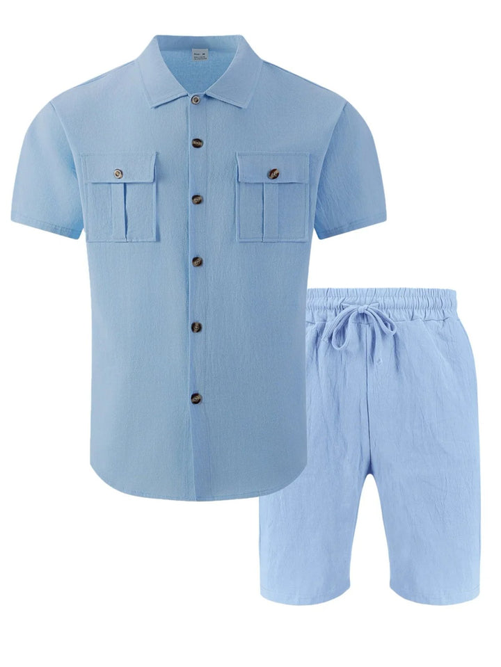 Conrad™ – Korte Ermer Skjorte & Shorts Sett