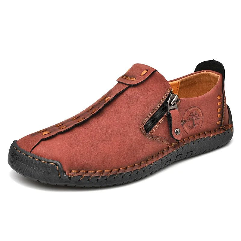 Tor™ – Håndsydd Slip-On Loafers med Sidelukking