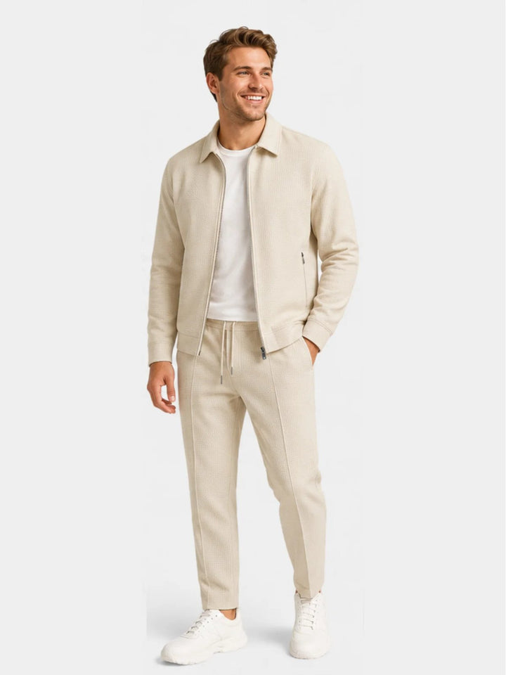 Elias™ – Slank Fit Zip Jakke & Bukse Sett