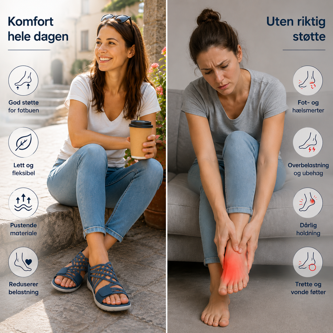 Laura™ – Ortopediske vevde stroppesandaler
