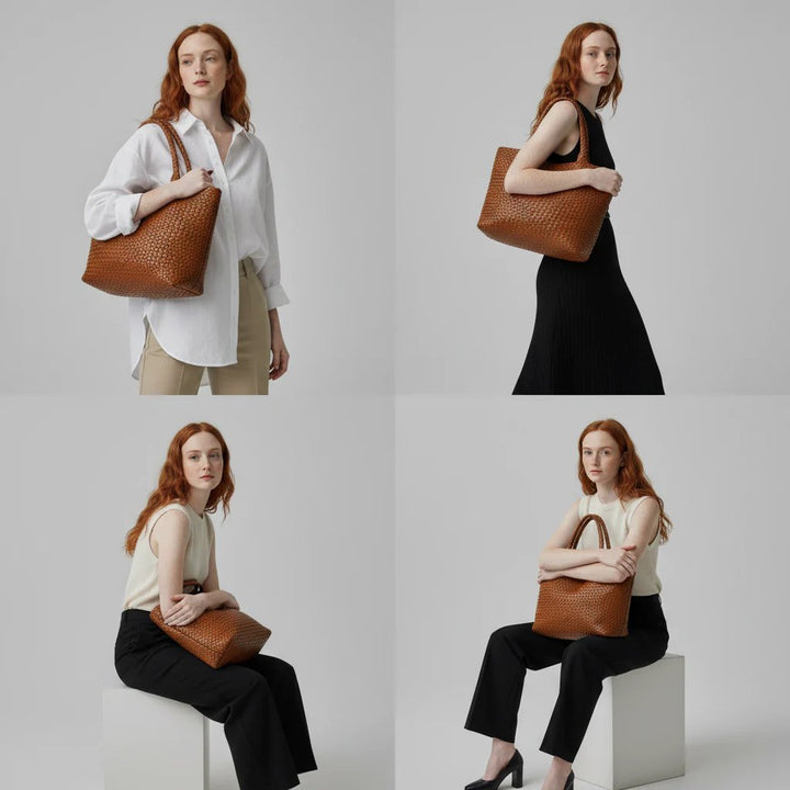 Lieke™ – Håndvevd Tote Bag med Romslig Design
