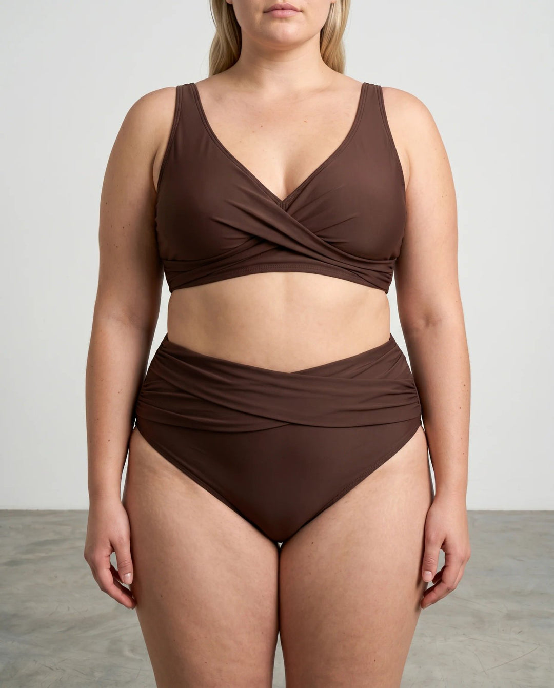 Maya™ – Vri Front Høy Midje Bikini Sett