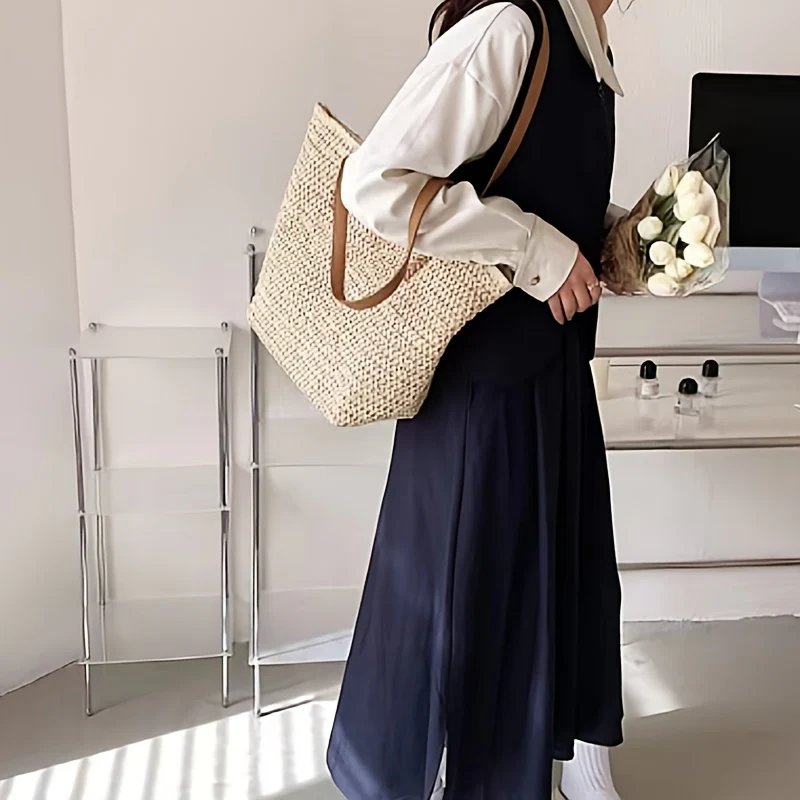 Willow™ – Åpenvevd, oversized tote bag