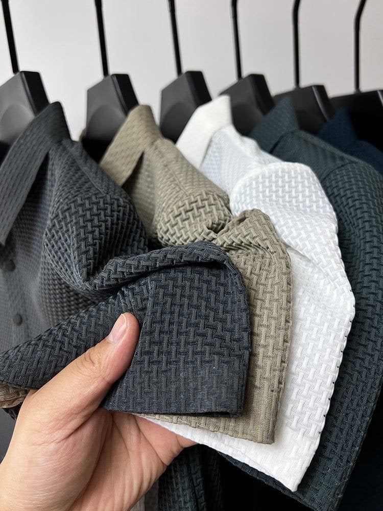 Theo™ – Pustende Mesh Teksturert Polo Skjorte
