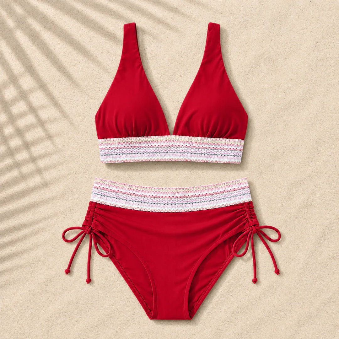 TummyShape™ – Høyhåndtopp skulpturerende bikini-sett