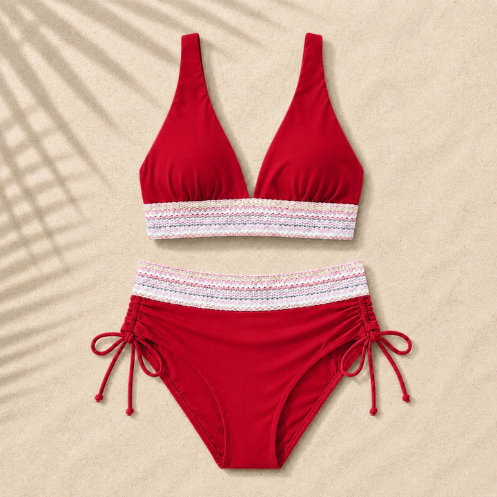 TummyShape™ – Høyhåndtopp skulpturerende bikini-sett
