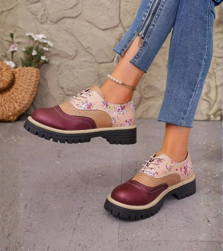 Signe™ – Blomster Spenne-Plattform Brogues