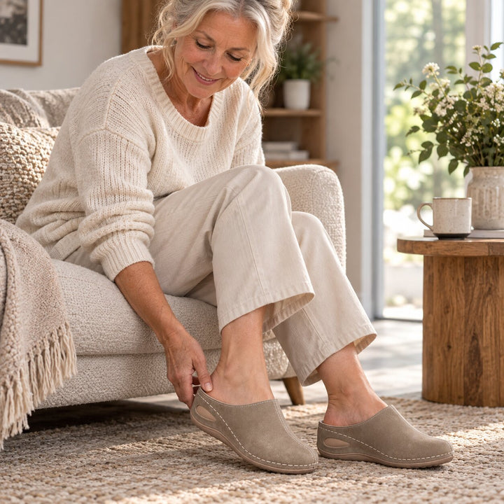 Janne™ – Ortopediske Bue Støttende Slip-On Muler