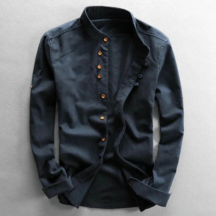 Benjamin™ – Distinktiv Ståkrage Knappeopp Shirt