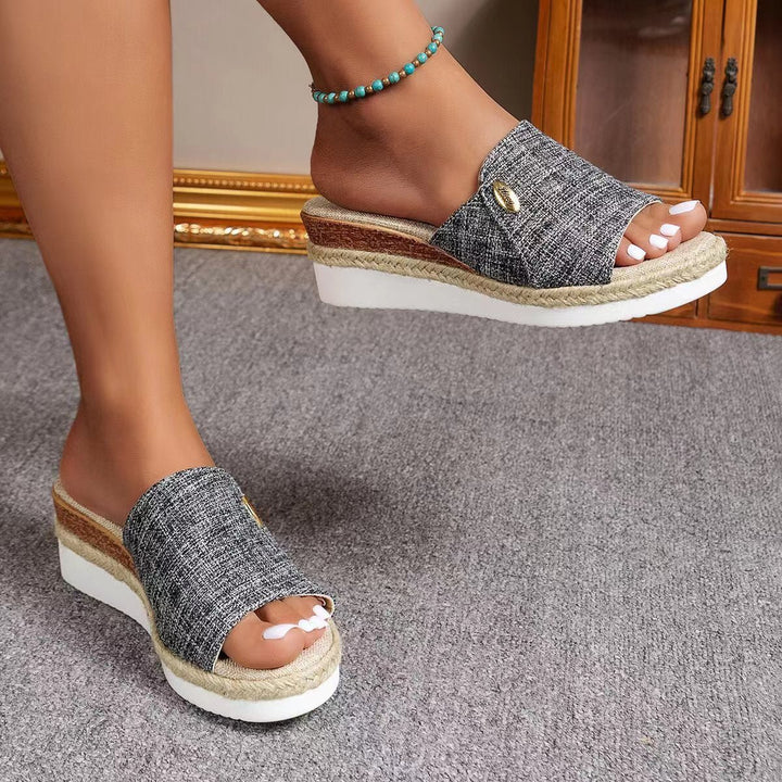 Constance™ – Ergonomiske Plattforms Espadrillosandaler