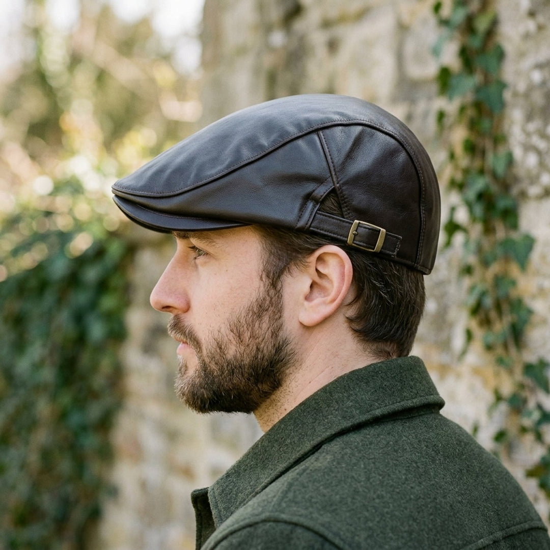 Christian™ – Justerbar Flat Cap med Glatt Finish
