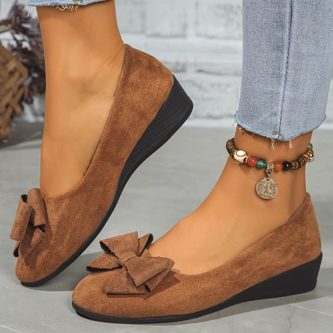 Maud™ – Polstret Bue Wedge Ballettsko