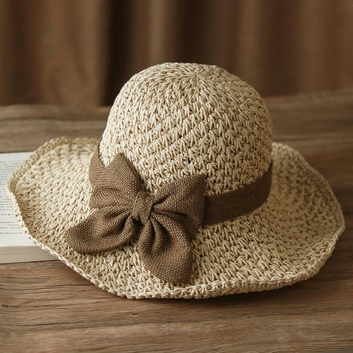 Valentina™ – Håndlaget Solhatt med Elegant Sløyfedetalj