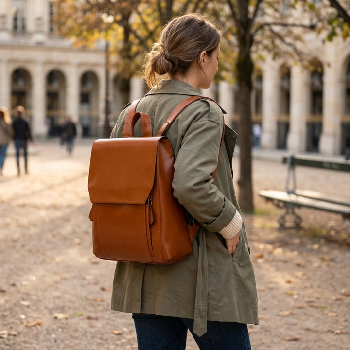 Synne™ – Strukturert Work Backpack med Front-Flap