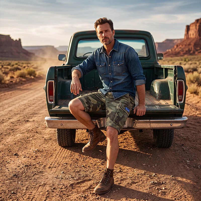 Ruben™ – | Avslappet Passform Cargo Shorts