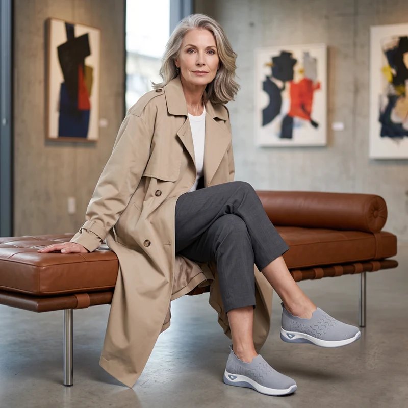 Katrine™ – Lettvektige ortopediske slip-on sneakers