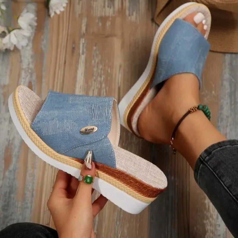 Constance™ – Ergonomiske Plattforms Espadrillosandaler