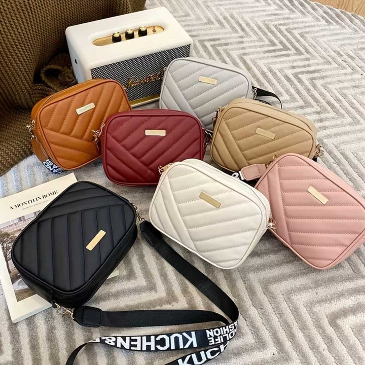 Anniken™ – Kviltet Crossbody Kamera Veske med Justerbar Rem