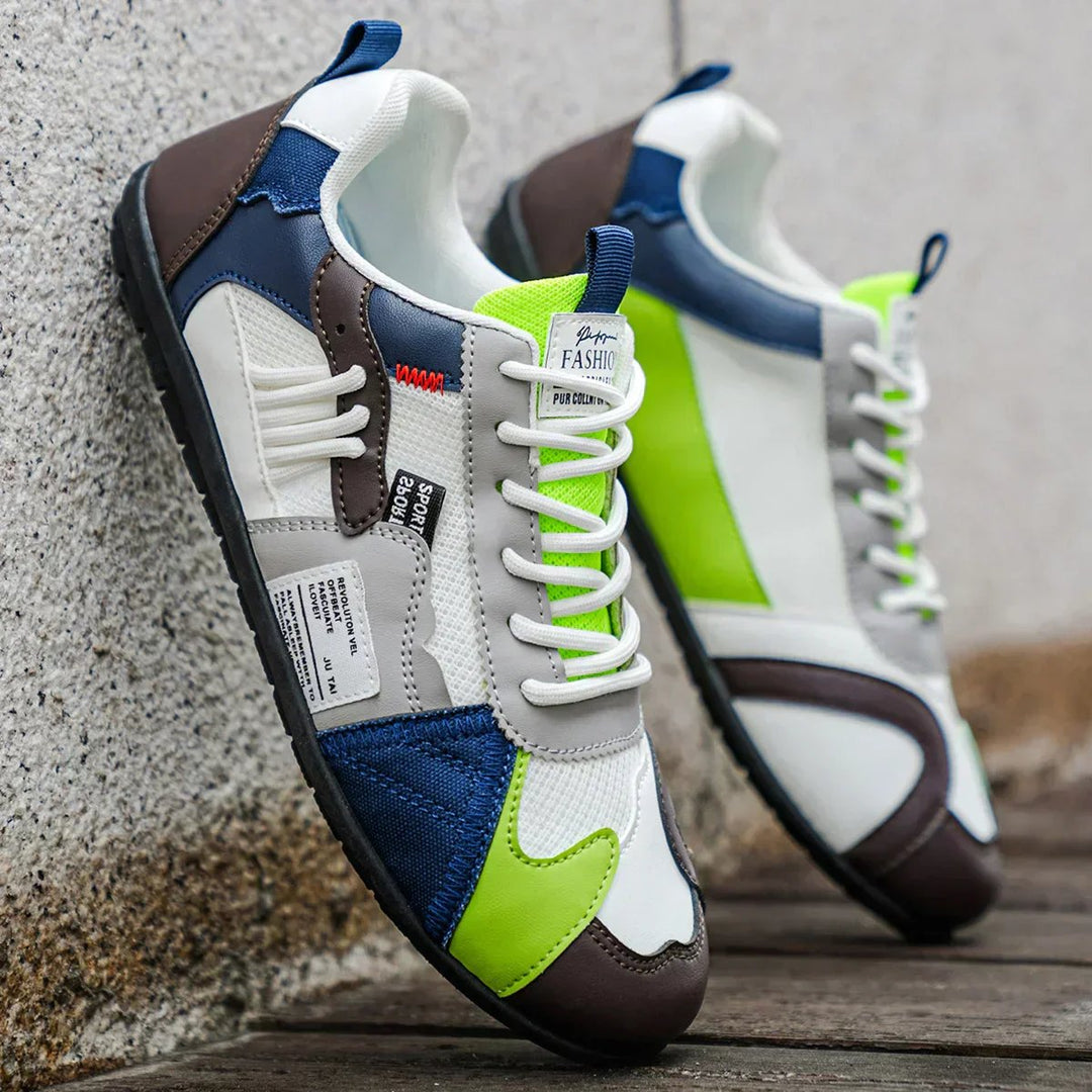 Malte™ – Retro Fargeblokk Snøresko