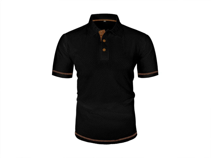 Hugo™ – Polokrage T-skjorte i Flettenett Stretch