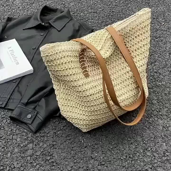 Willow™ – Åpenvevd, oversized tote bag