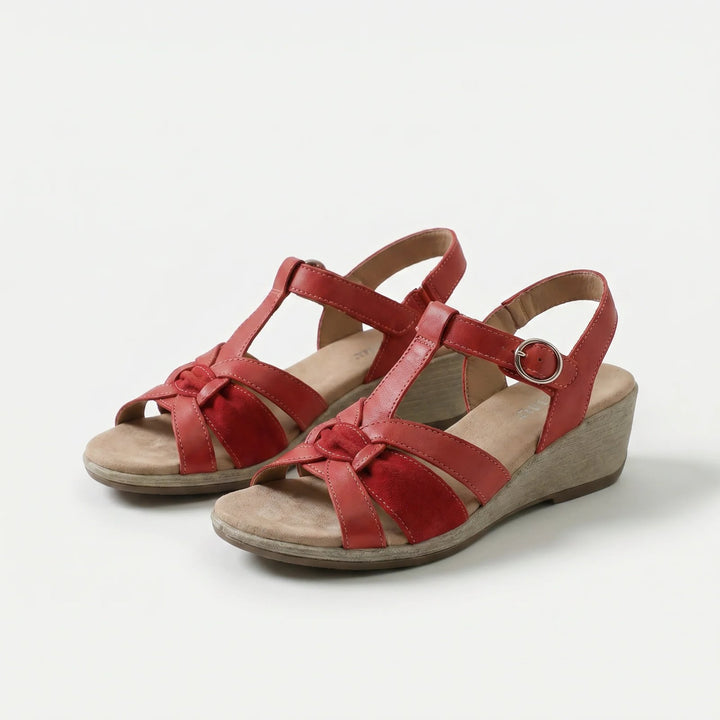 Hege™ – Pustende ortopediske polstrede kile-sandaler