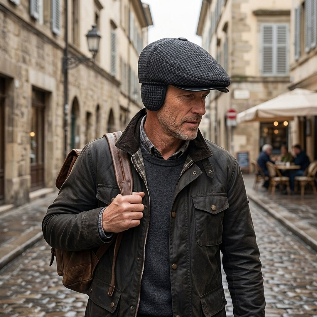 Benedikte™ – Termisk Øreflap Flat Caps