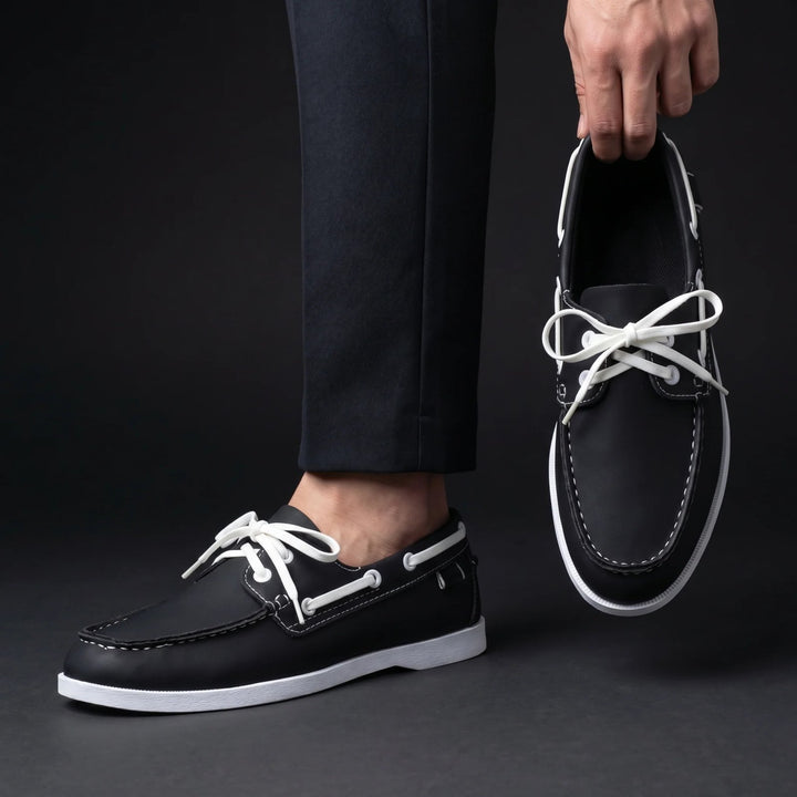 Leon™ – To-farget Sko med Snøring for Båtbruk