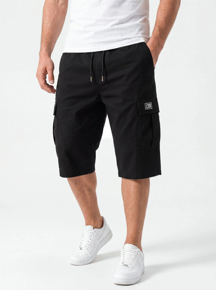 Delilah™ – Drawstring Cargo Pocket Knee Length Shorts