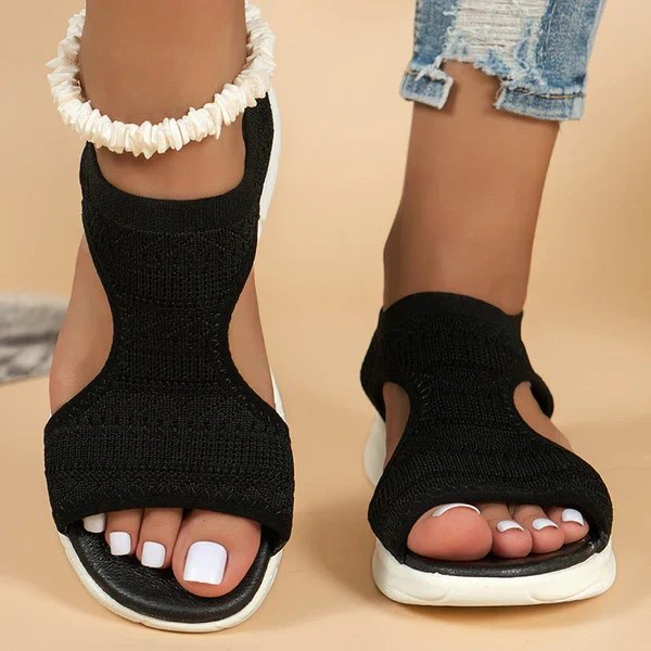 Leah™ – Pustende Sandaler med Åpen Tå for Maksimal Komfort