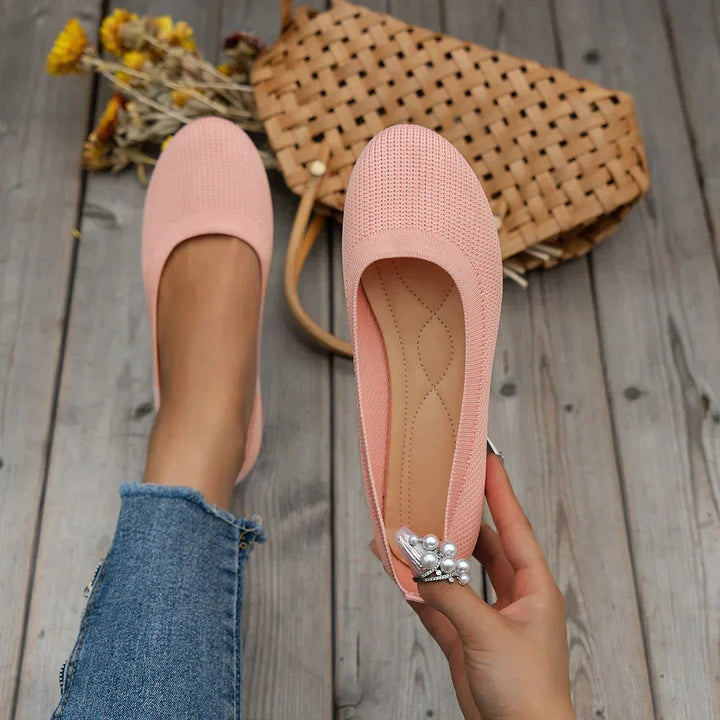 Tuva™ – | Strikkede Slip-On Komfort Ballettsko