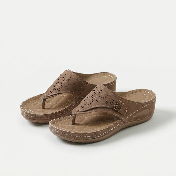 Charlotte™ – | Hælstøtte Hæl-kile Tongsandal